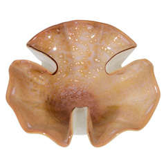 Barbini Gold Murano Glass Dish 3