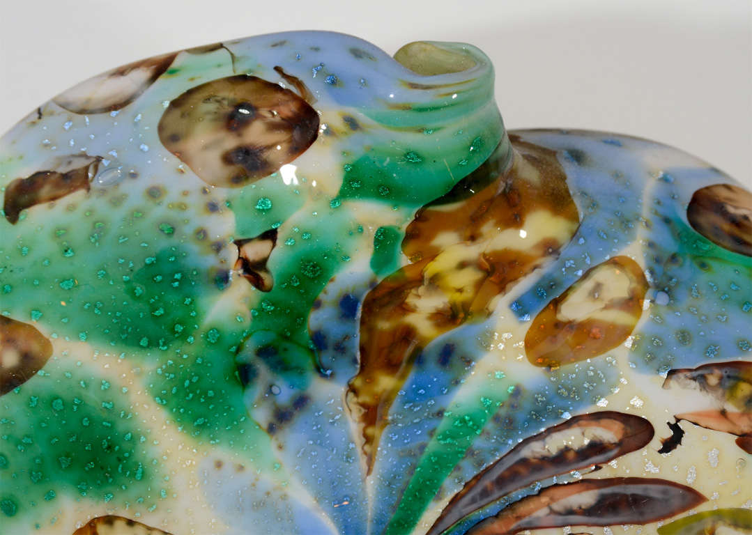 Colorful Speckles Murano Dish In Excellent Condition In New York, NY