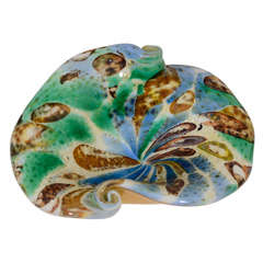 Vintage Colorful Speckles Murano Dish