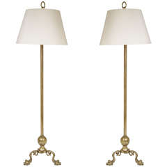 A pair of British Standard lamps of exceptional quality