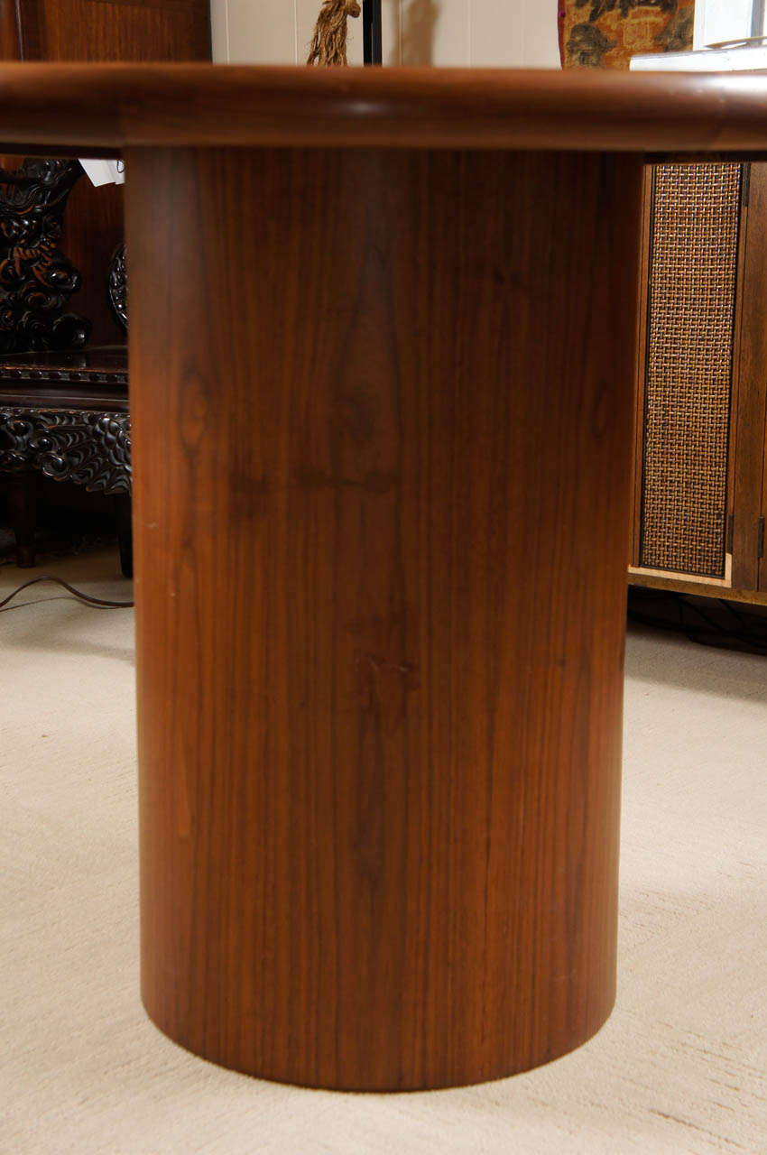 American Walnut Circular Center Table
