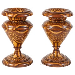 Remarkable Marquetry Garniture