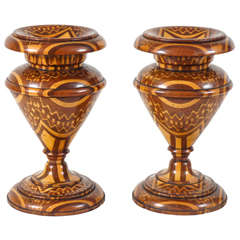 Remarkable Marquetry Garniture 2