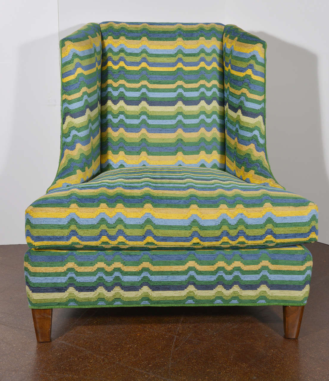 Wesley Hall Chair
Finish: Distress Hickory
Fabric: Zanadu Emerald   Gd:34
Comfort Down Cushion
Bias Welt: Charisma-Avocado
