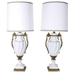 Porcelain and Ormolu Lamps