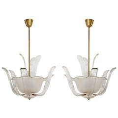 A Pair of Murano Chandeliers