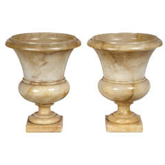 Pair of Alabaster lamps, Circa 1940
s