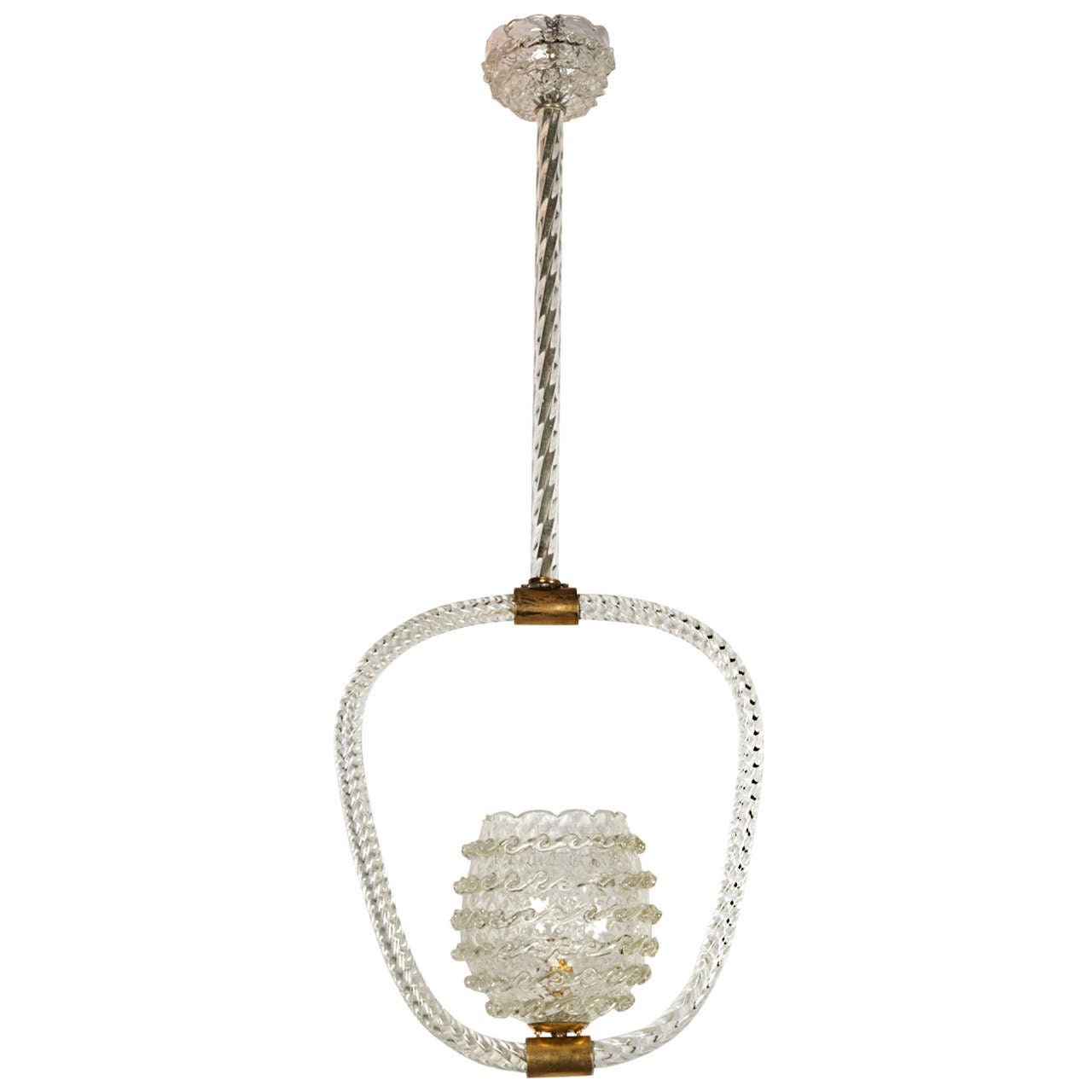 A Murano "Barovier" Chandelier 1940s For Sale