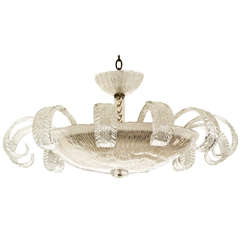 Large Pair of Vintage Murano Ceiling Fixtures Large Pair of Vintage Murano Ceiling Fixtures