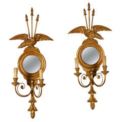 Pair Of Giltwood Sconces