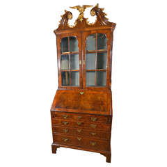 Antique Transitional 18th/19th C. Drop-Front Secretary Bookcase