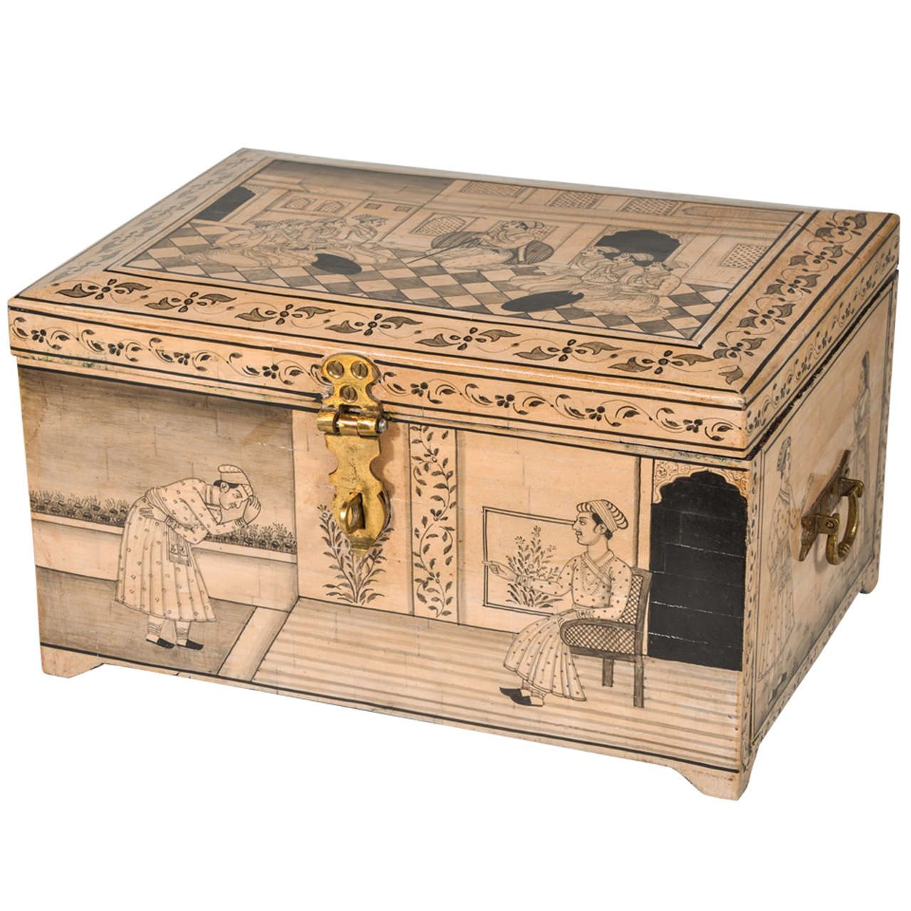 Handicraft Handmade Trinket Box Natural Camel Bone Home Decorative Gift Item 