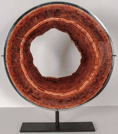 Aragonite Pipe Geode Specimen Sculpture