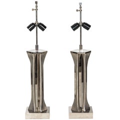 Amazing Pair of Table Lamps by Willy Daro