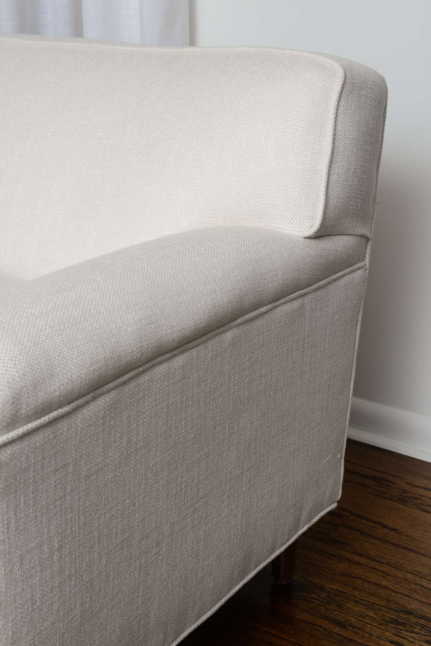 dunbar curved sofa