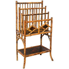 19th Century English Bamboo Canterbury