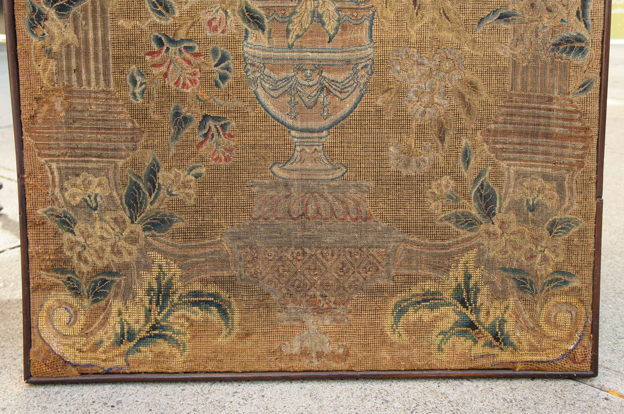 Cotton Fine Pair of George I Needlework Panels, circa 1730