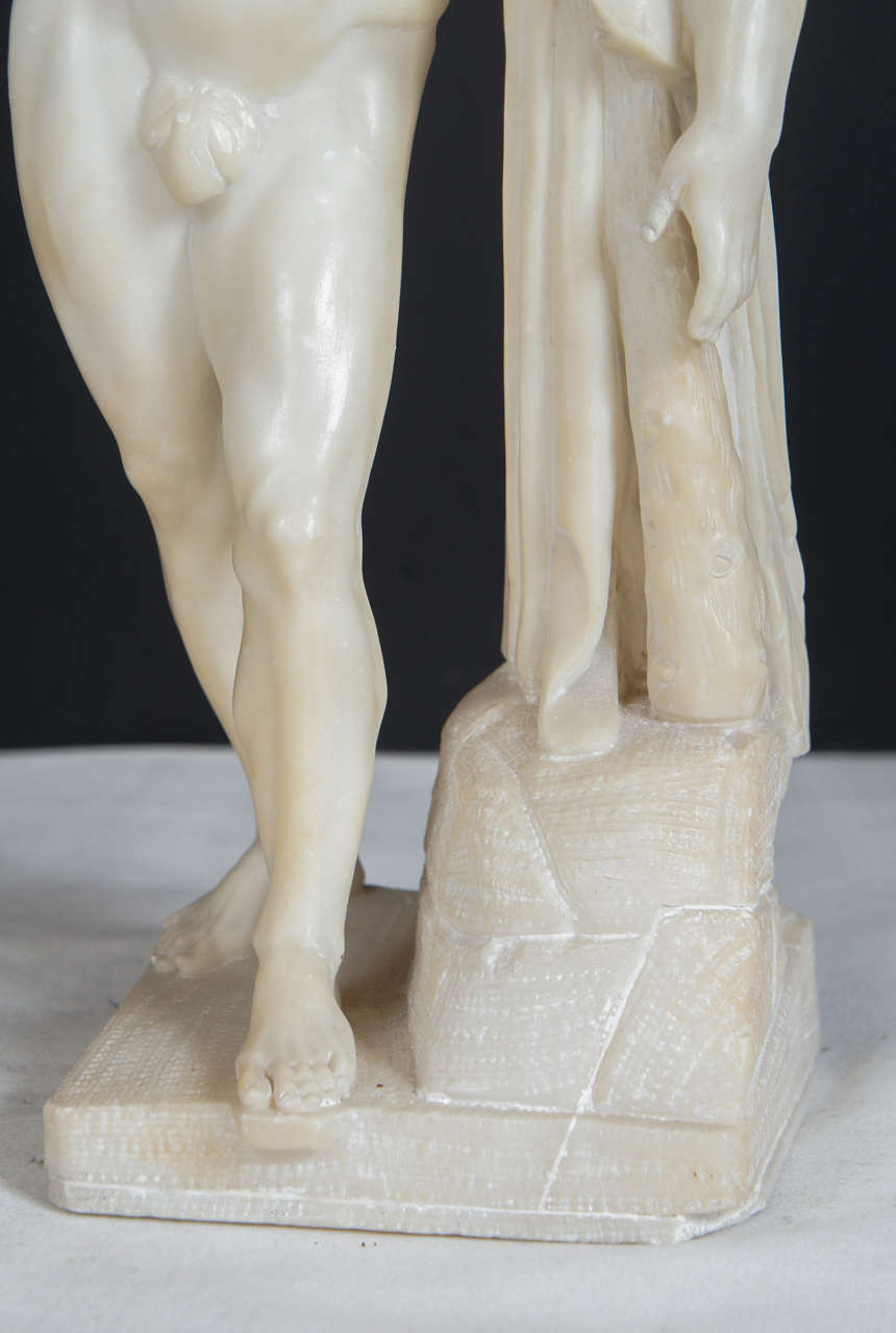 Two Carved Marble 19th Century Italian Classical Statues 6