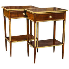 Pair of Russian Neoclassical Style Nightstand or End Tables