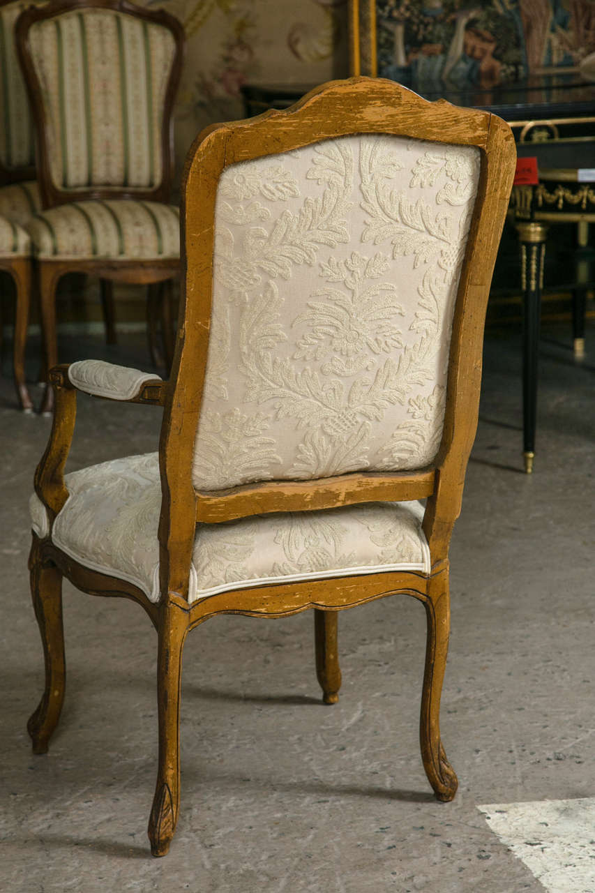 Set of 12 Louis XV Style High Back Dining Chairs 1