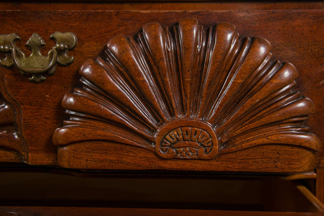 Pair of Shell Chippendale Style Block Front Chests 2