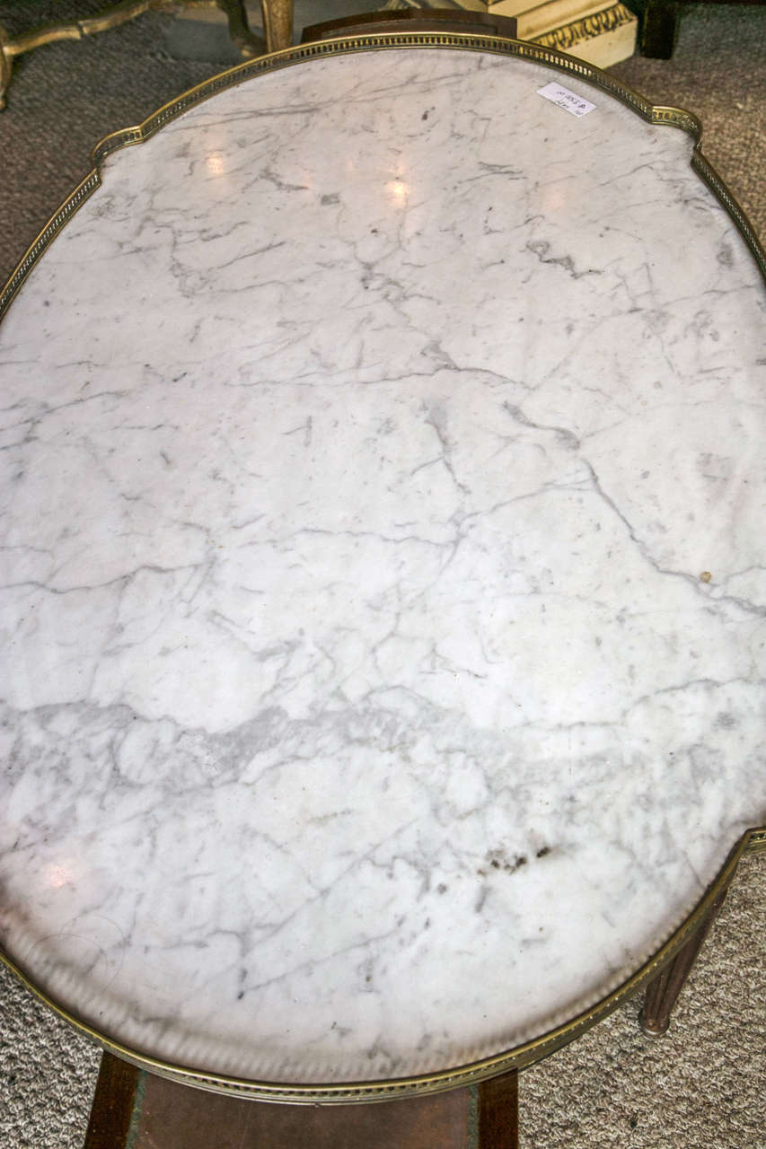 Louis XVI Style Marble-Top Low Table or Coffee Table by Maison Jansen 3