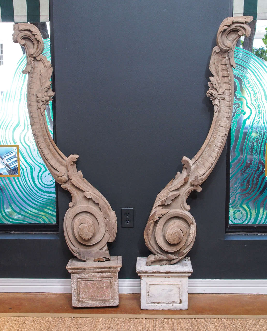 18th Century and Earlier Pair of 18th Century Architectural Fragments For Sale