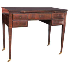 Writing Desk with Floral Inlay