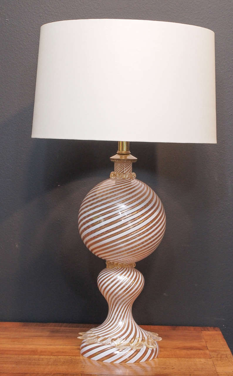 Dino Martens Murano Glass Lamp