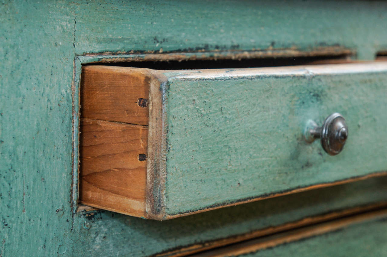 Green TwoDoor and ThreeDrawer Canadian Buffet at 1stDibs