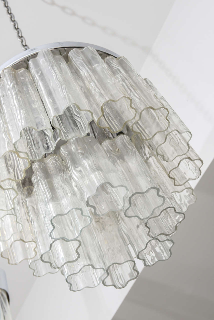 Mid-20th Century Vintage Venini Glass Chandelier