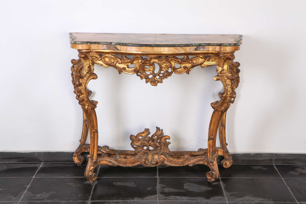 Pair of Roman Consoles, 18th Century
