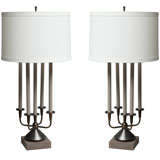 Pair of Three-Way Candlestick Table Lamps