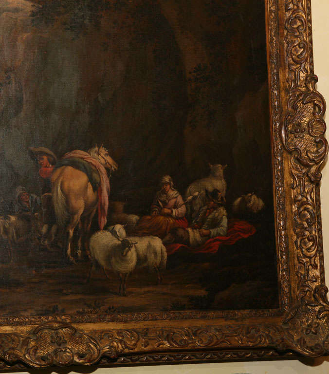 Peinture italienne de la fin du XVIIIe siècle Bon état - En vente à Hudson, NY