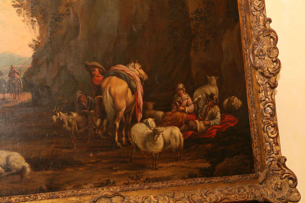 Italienisches Gemälde aus dem späten 18. Jahrhundert im Angebot 5