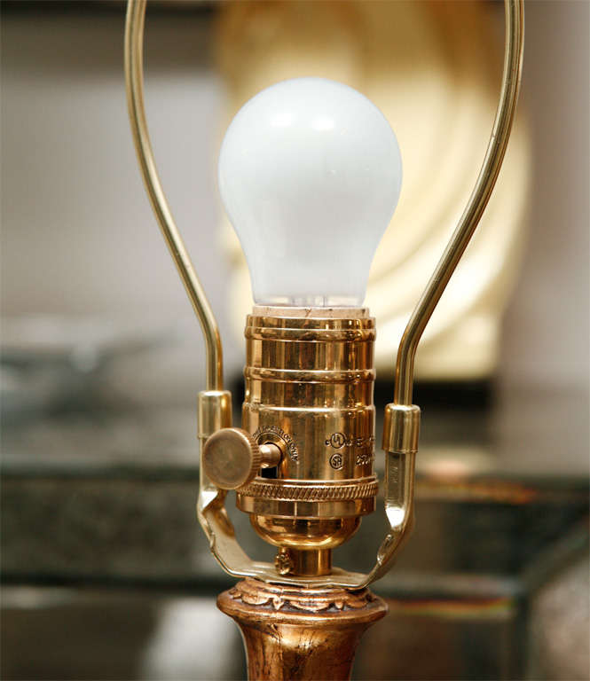 20th Century Italian Gilt Lamp
