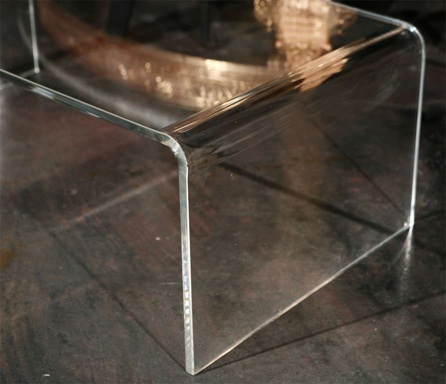 Waterfall Lucite Coffee Table 2