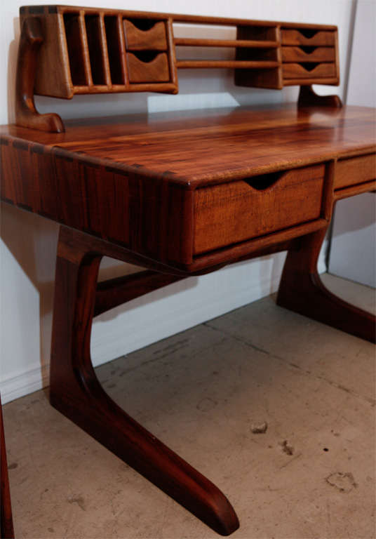 Dale Holub Two-tiered Studio Dovetail Desk 1