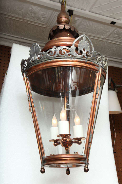 British Pair of Conically Shaped Lanterns
