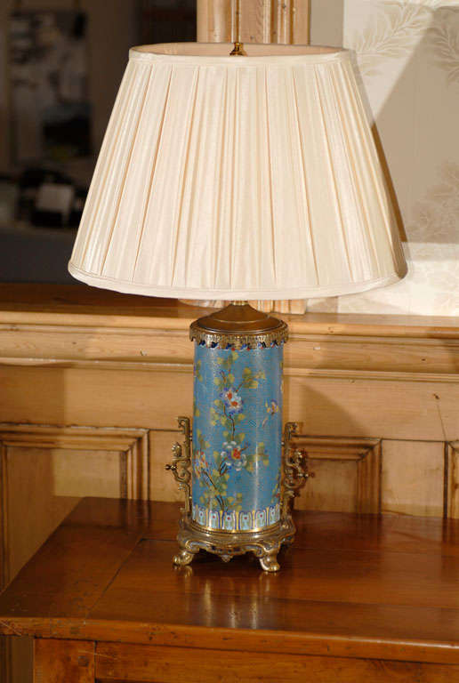 Cloissoné Pair of 19th Century Cloisonne Lamps