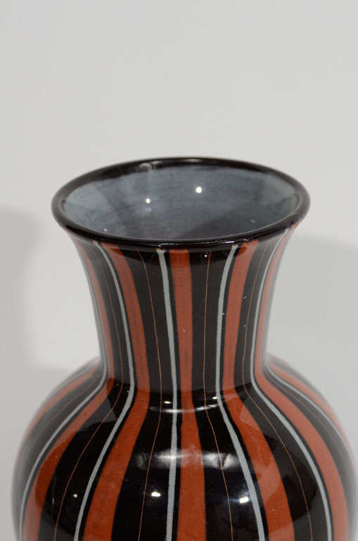 Mid-20th Century Rare Swiss Art Pottery Vase, 20thC.