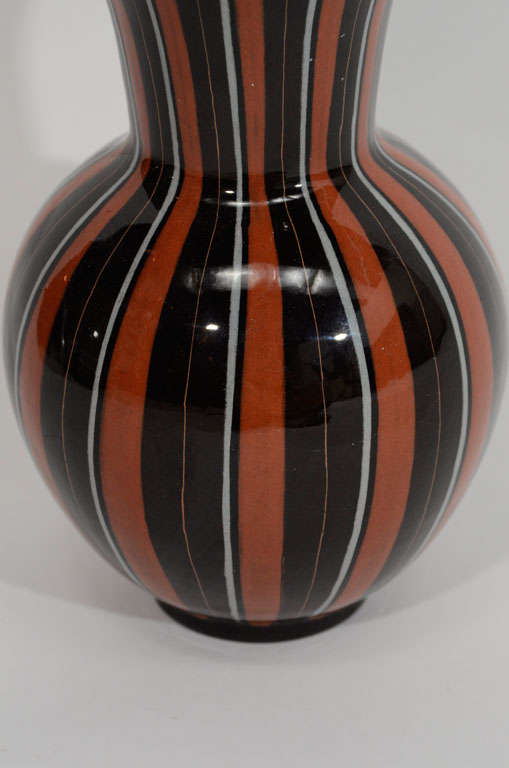 Ceramic Rare Swiss Art Pottery Vase, 20thC.