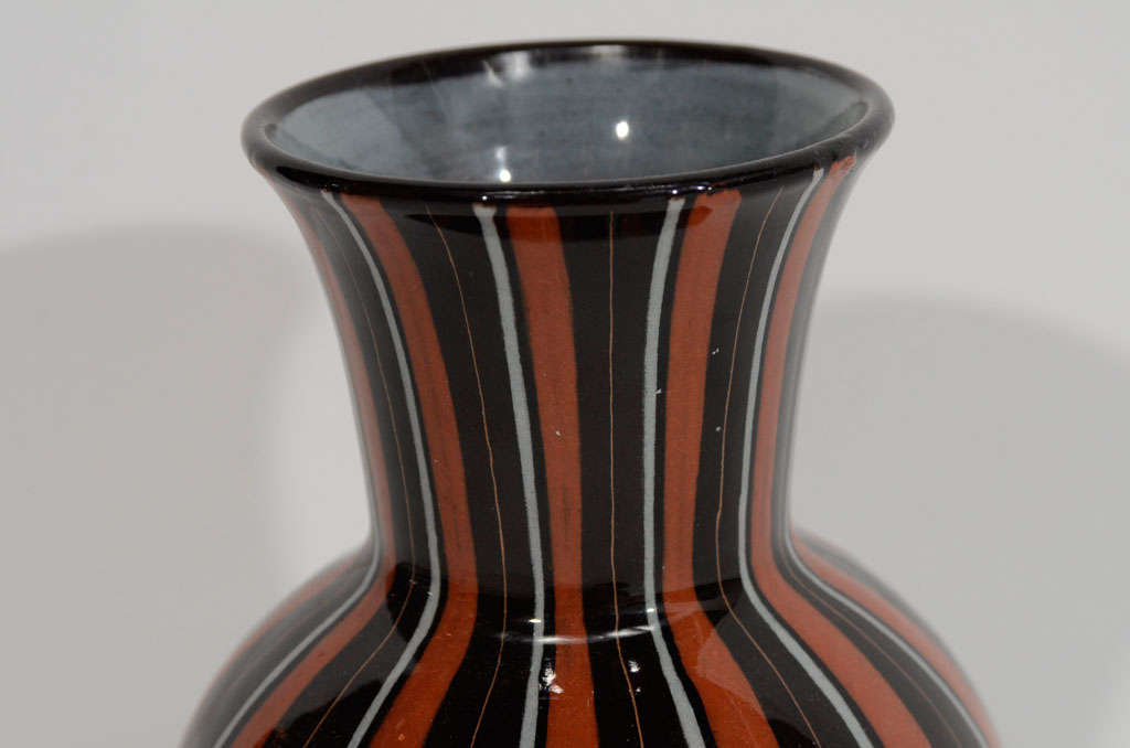 Rare Swiss Art Pottery Vase, 20thC. 2