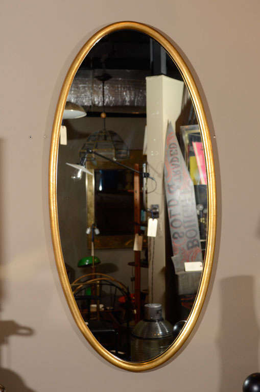elongated oval mirror