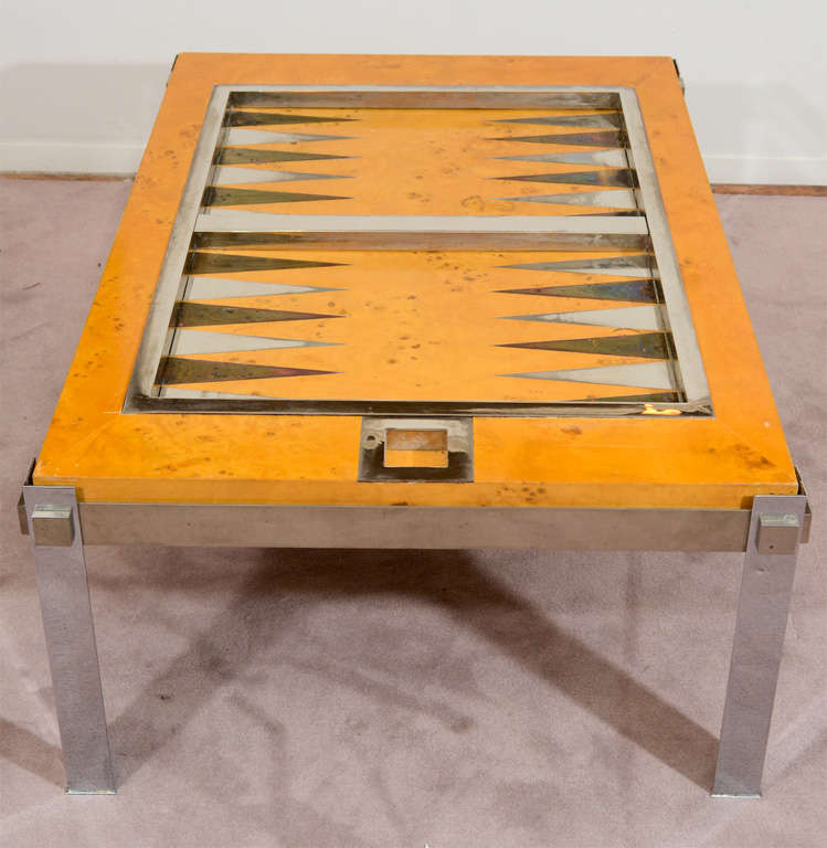 20th Century Midcentury Backgammon Table by Tommaso Barbi