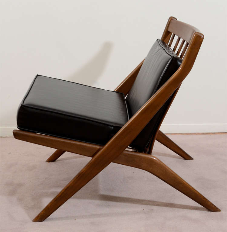 scissor chair mid century
