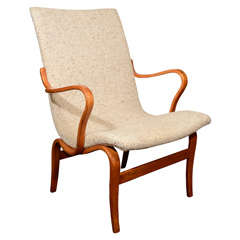 Mid Century Bruno Mathsson Chair w/ Original Upholstery
