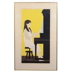 Will Barnet "Girl at Piano" (1973) Silkscreen