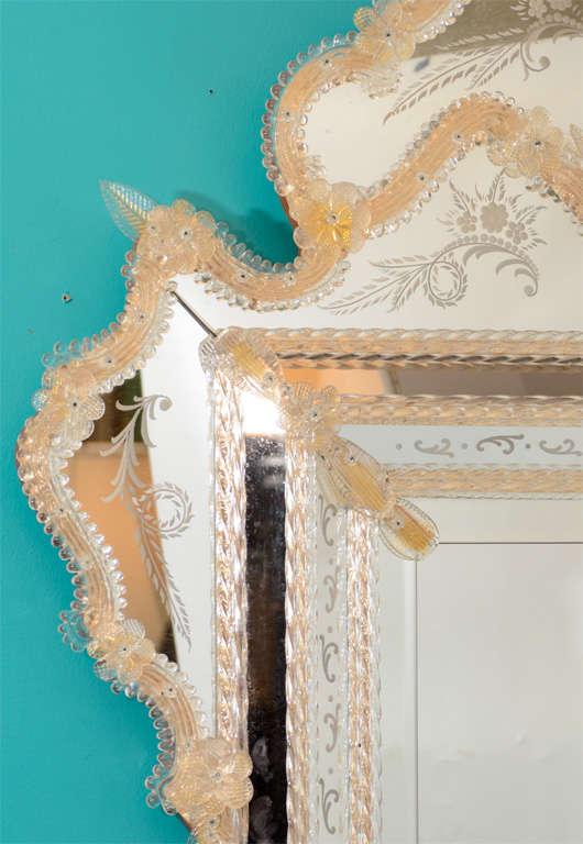 Venetian Mirror With Floral Motif