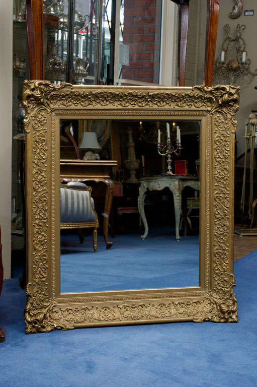 Victorian Style Parcel Gilt Mirror